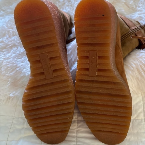 Arche leather wedge winter suede boots Sz 9 - Picture 6 of 11